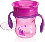 Chicco Kubek 360 Do Nauki Samodzielnego Picia 200Ml 12M+ Różowy