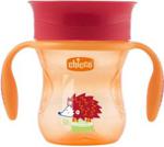 Chicco Kubek 360 Do Samodzielnego Picia 12M+ Pomarańczowy Jeż 200Ml