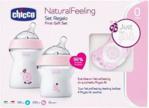 Chicco Naturalfeeling Zestaw 0M+ Butelka Antykolkowa + Butelka Antykolkowa + Smoczek 250Ml + 150Ml + 1Szt