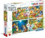 Clementoni Disney Puzzle Supercolor Kubuś Puchatek 4W1