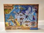 Clementoni Puzzle 1000El. Disney Story Maps Frozen Kraina Lodu