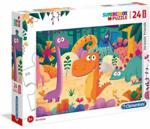 Clementoni Puzzle 24El. Maxi Super Kolor Jurajscy Przyjaciele