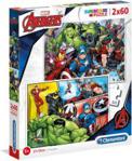 Clementoni Puzzle 2X60El. Super Kolor Avengers