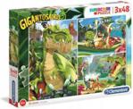 Clementoni Puzzle Super Kolor Gigantosaurus 3w1