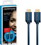 CLICKTRONIC Kabel HDMI 2.1 UltraHD 8K@60Hz HDR10+ 4K/8K/3D 2m