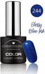 cosmetics zone Lakier hybrydowy 7ml Glossy Blue Ink 244