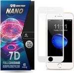 crong 7D Nano Flexible Glass Szkło hybrydowe 9H na cały ekran iPhone 8/ 7/ 6s/ 6 White (crg7dnanoip8wht)