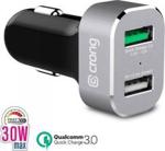 Crong Power Car Charger 30W Czarny