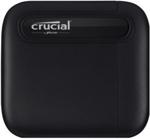 Crucial X6 Portable SSD 2 TB, External SSD (black, USB-C 3.2 (10 Gbit / s)) (CT2000X6SSD9)