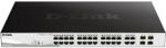 D-Link Switch Dgs-1210-28P Web Management, Rack Mountable, 1 Gbps (Rj-45) Ports Quantity 24, Combo 4, Poe+ (DGS121028PF)