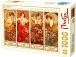 D-Toys Puzzle Alfons Mucha Kamienie Szlachetne 1000El.