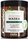 Delia Cameleo Herbal Maska Ziołowa Ziołowa Z Dodatkiem Henny Do Włosów Ciemnych I Brązowych 250Ml