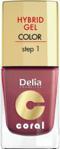 Delia Cosmetics Coral Hybrid Gel Lakier do Paznokci 18 Marsala 11ml