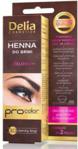 DELIA Pro color henna do brwi żelowa ciemny brąz 15ml + 15ml