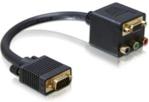 DELOCK ADAPTER VGA -> VGA + 3X CHINCH - 65059