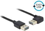 Delock Easy USB A 0,5m Czarny (85176)