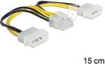 DELOCK KABEL ZASILAJĄCY 8 PIN EPS->2X4 PIN MOLEX (83410)