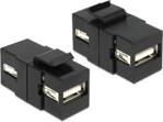 DELOCK KEYSTONE MODUL USB 2.0 A BUCHSE &GT USB 2.0 A BUCHSE (86367)