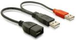 Delock PRzEDŁUŻACz USB 2.0 2xAM-AF (65306)