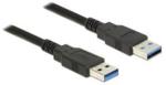 Delock USB A - USB A (M/M) Czarny 5m (85064)