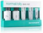 Dermalogica zestaw do pielęgnacji twarzy do skóry normalnej i tłustej Normal/ Oily Skin Kit: Żel do mycia twarzy + Tonik + Peeling do twarzy + Krem na