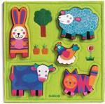 Djeco Puzzle Wesoła Farma Drewno/Filc - Dj01040