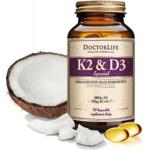 Doctor Life K2 130mcg i D3 2000iu Special w organicznym oleju kokosowym 90 kaps