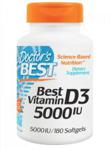Doctors Best Vitamin D3 5000 IU 180 kaps.