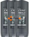 Dove Men Care Charcoal + Clay Żel pod Prysznic 3 x 400ml