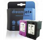 DREAMJET KOMPLET TUSZY DO HP 305 XL KOLOR + CZARNY