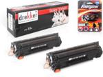 drekker wkład laserowy hp 35A (CB435AD) 2 pack czarny + Latarka (DLH-35AD)