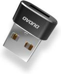 Dudao adapter przejściówka ze złącza USB Type-C na USB czarny (L16AC)