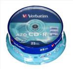 DYSK CD-R 700MB VERBATIM 52x Cake Box/25 crystal DLP