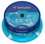 DYSK CD-R 700MB VERBATIM 52x Cake Box/25 DL