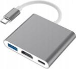 EADAPTERY PRZEJŚCIÓWKA ADAPTER USB-C HDMI 4K USB 3.0 HUB 3W1 (EA004DLADEXSAMSUNG)