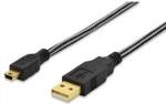 EDNET Kabel połączeniowy USB 2.0 Canon Typ USB A/miniUSB B, M/M czarny 3m blister premium