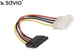 Elmak SAVIO AK-10 Kabel zasilający/ adapter Molex 4pin M - SATA 15pin F