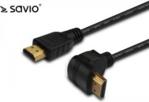 Elmak SAVIO CL-04 Kabel HDMI kątowy złoty v1.4 3D, 4Kx2K, 1.5m