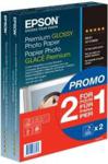Epson Premium Glossy Photo Paper - 10x15cm - 2x 40 Arkuszy C13S042167