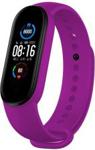 Erbord Pasek Silicone Strap do Smartwatcha Xiaomi Mi Band 5 Purple Fioletowy