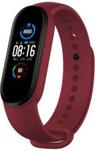 Erbord Pasek Silicone Strap do Smartwatcha Xiaomi Mi Band 5 Wine Red Czerwony