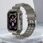 Erbord Pasek z Etui Translucent do Apple Watch 1/2/3/4/5/6/SE 42/44MM Black