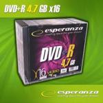 Esperanza DVD+R 4.7GB 16x (slim case, 10szt)