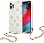 Etui Guess GUHCP12MKSPEGO Apple iPhone 12/12 Pro złoty/gold hardcase Peony Chain Collection