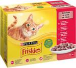 Friskies w sosie z kurczakiem wołowiną jagnięciną kaczką 12x85g