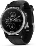 Garmin Fenix 5s Plus Sapphire Srebrny z czarnym paskiem