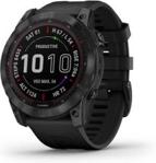 GARMIN Fenix 7X Sapphire Solar / Czarny tytan z powłoką węglową (DLC) z czarnym paskiem