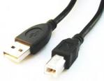 Gembird AM-BM kabel USB 2.0 3m black Niklowane końce (CCP-USB2-AMBM-10)