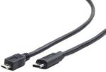 Gembird Kabel MicroUSB 2.0 BM - USB TYPE-C 1m czarny (CCPUSB2MBMCM1M)