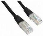 Gembird patchcord RJ45, osłonka zalewana, kat. 5e, UTP, 0,25m, czarny (PP12-0.25M/BK)